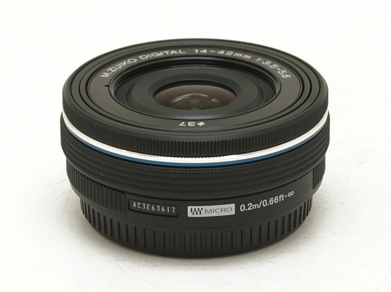 OLYMPUS(�����ѥ�)��M.ZUIKO DIGITAL ED 14-42mm F3.5-5.6 EZ �֥�å���(NJ-7524)