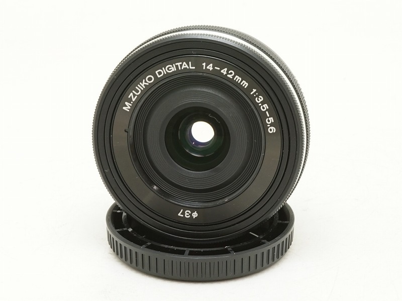 OLYMPUS(�����ѥ�)��M.ZUIKO DIGITAL ED 14-42mm F3.5-5.6 EZ �֥�å���(NJ-7689)