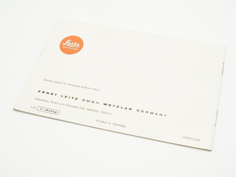 LEICA(�饤��)��M1 M2 �谷������ (�Ѹ�) (TO-0754)�ڥ쥿���ѥå��饤��ȯ������/����������ô��