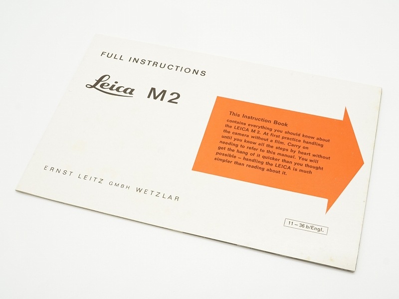 LEICA(�饤��)��M1 M2 �谷������ (�Ѹ�) (TO-0754)�ڥ쥿���ѥå��饤��ȯ������/����������ô��