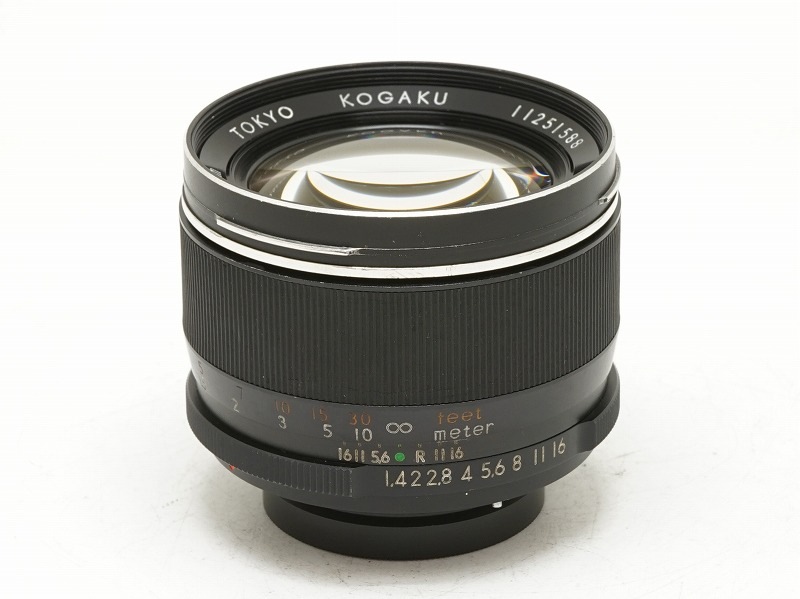 REオートトプコール58mm/1.4　純正フード・前後キャップつき　動作確認済 REオートトプコール58mm/1.4 純正フード・前後キャップつき 動作
