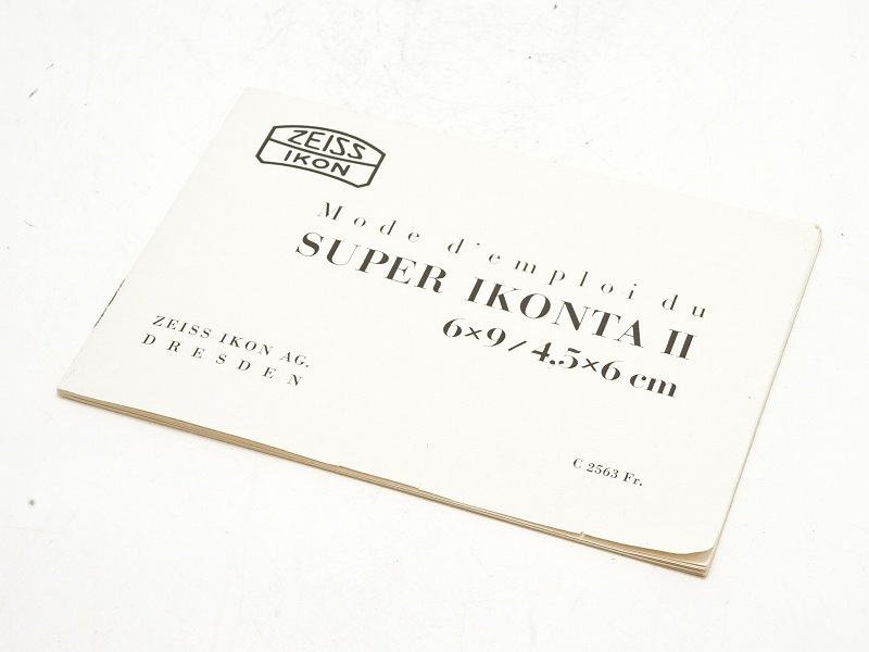 ZEISS IKON��SUPER IKONTA II��6��9/4.5��6cm  (�ե�󥹸�)�� �谷������(TO-0711)�ڥ쥿���ѥå��饤��ȯ������/����������ô��