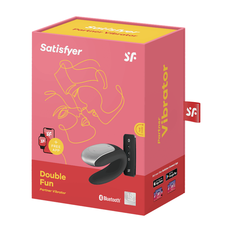 Satisfyer Double Fun Black/���ƥ����ե����䡼 ���֥�ե��� �֥�å�