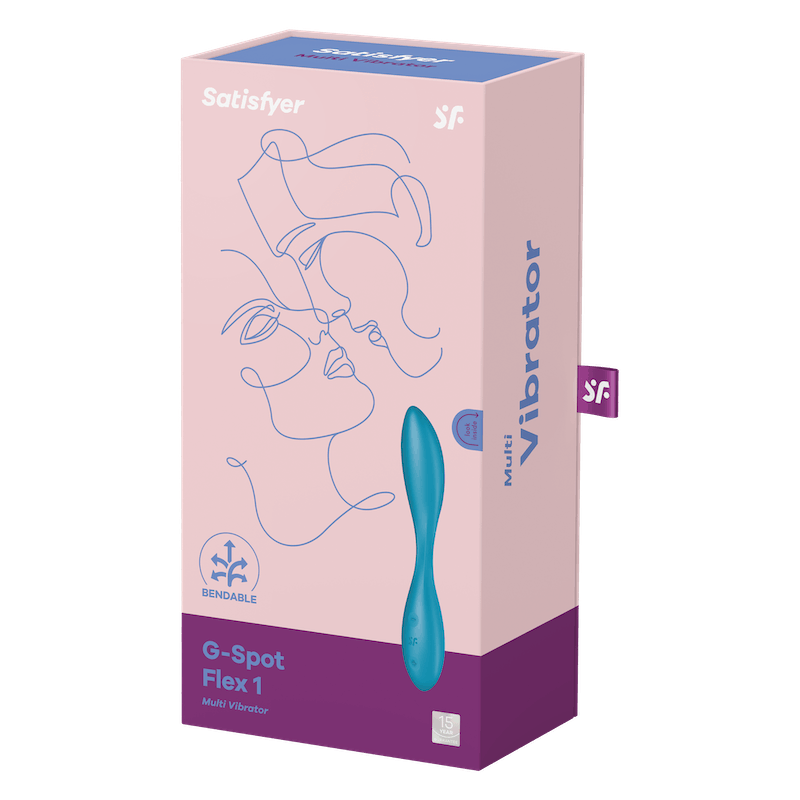 Satisfyer G-Spot Flex1 Blue/���ƥ����ե����䡼 G���ݥåȥե�å���1 �֥롼�����߸˸¤�