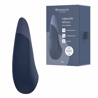 Womanizer Vibe Dark Blue/�����ޥʥ������Х��� ����ư�ޥå������㡼 (�������֥롼)