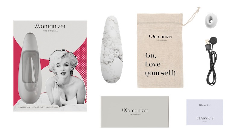 Womanizer Marilynmonroe SpecialEdition WhiteMarble/ �����ޥʥ����� �ޥ�������� �ۥ磻�ȥޡ��֥�