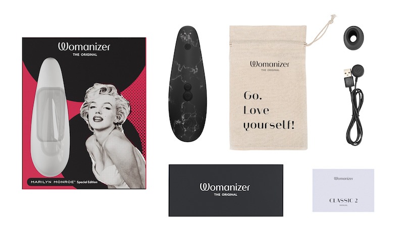 Womanizer Marilynmonroe SpecialEdition BlackMarble/ �����ޥʥ����� �ޥ�������� �֥�å��ޡ��֥�