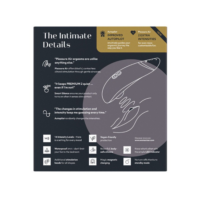 Womanizer Premium2 Black/ �����ޥʥ����� �ץ�ߥ���2 �֥�å�