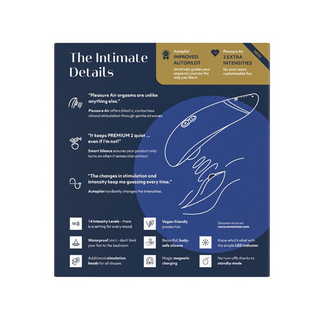 Womanizer Premium2 Blueberry/ �����ޥʥ����� �ץ�ߥ���2 �֥롼�٥꡼