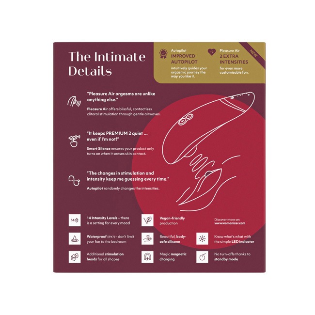 Womanizer Premium2 Bordeaux/ �����ޥʥ����� �ץ�ߥ���2 �ܥ�ɡ�