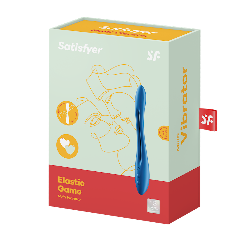 Satisfyer Elastic Game Blue/���ƥ����ե����䡼 ���饹�ƥ��å������� �֥롼�����߸˸¤�
