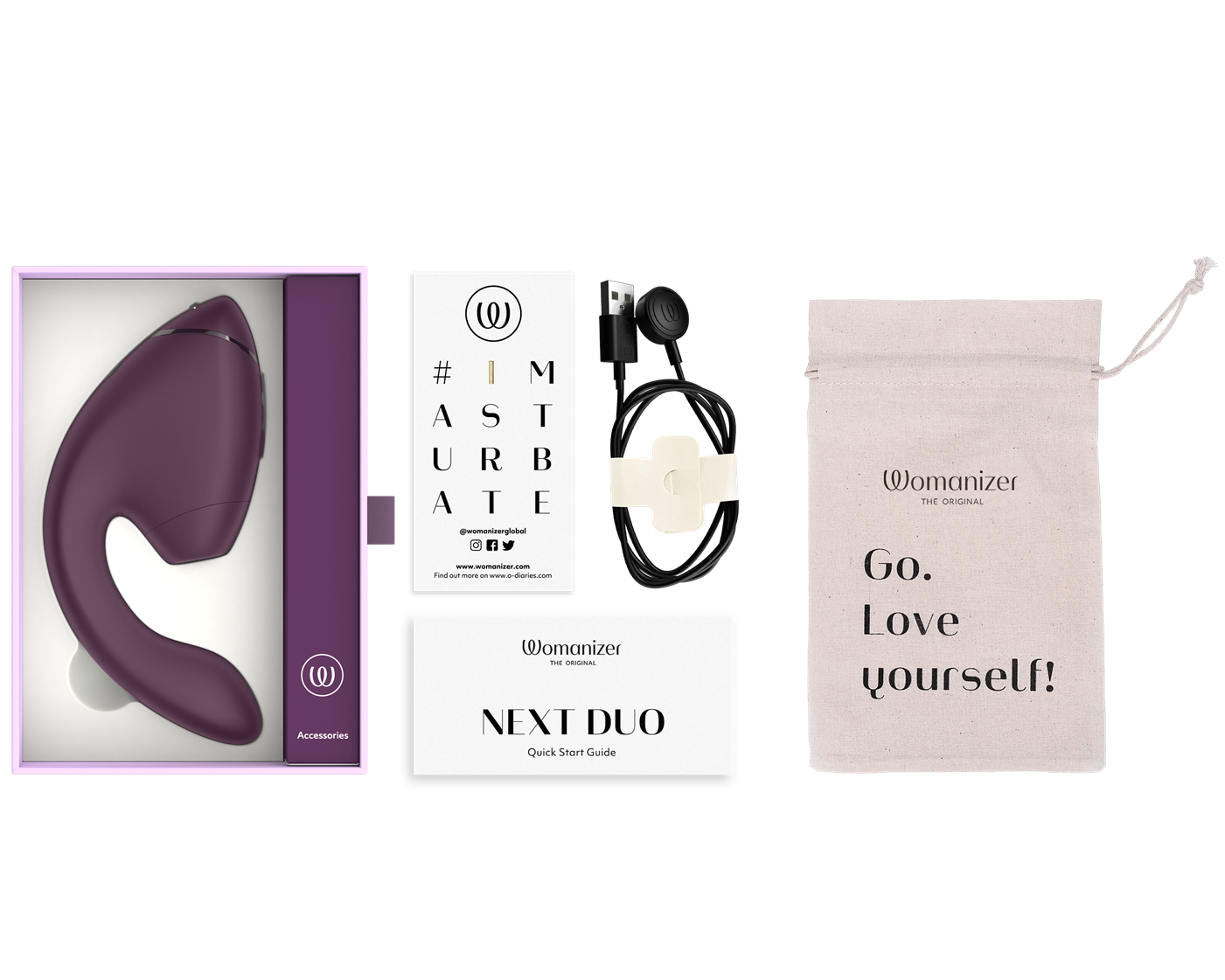 Womanizer Next Duo Dark Purple/�����ޥʥ����� �ͥ����ȥǥ奪 �������ѡ��ץ�