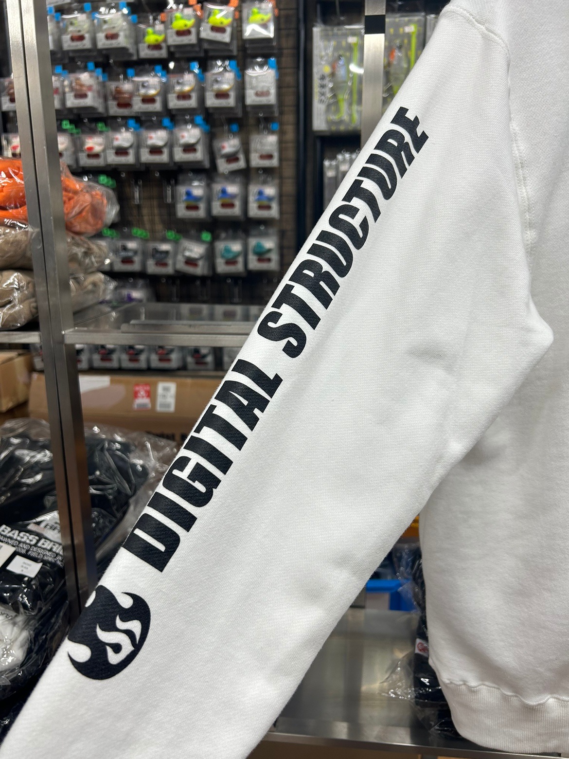 DIGITAL STRUCTURE HALF ZIP SWEAT