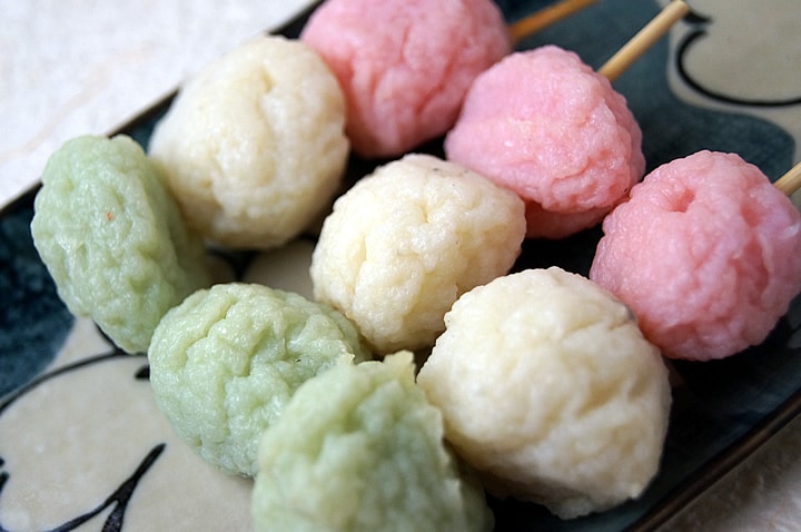 コポー 三色団子 ジーエフシー プチ三色団子 花見だんご 15本入り パック 業務用 : 生鮮