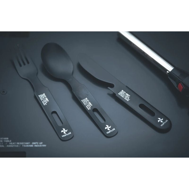 BLACK CUTLERY SET