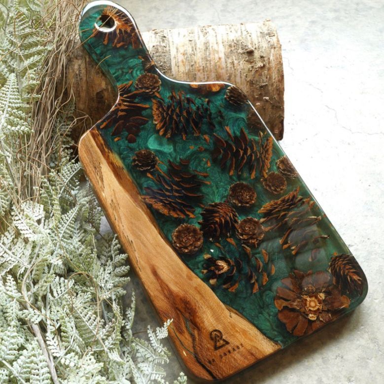 【秋制作限定】Resin Cutting Board「Holiday Design」