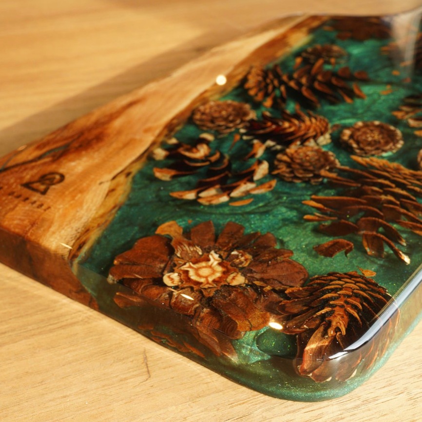 【秋制作限定】Resin Cutting Board「Holiday Design」