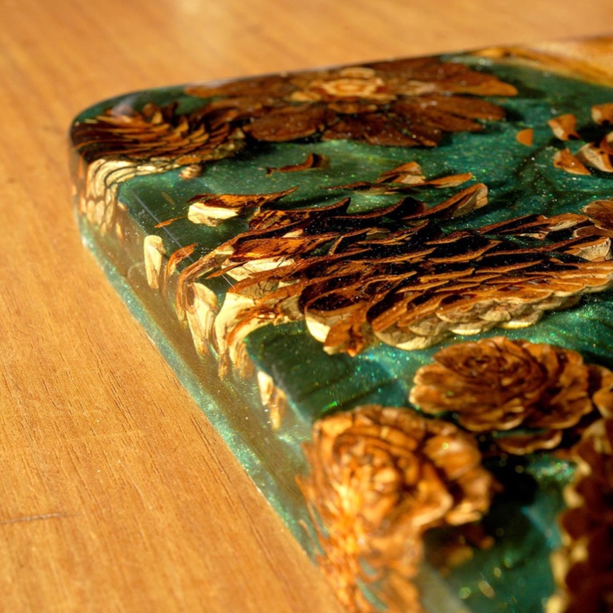【秋制作限定】Resin Cutting Board「Holiday Design」