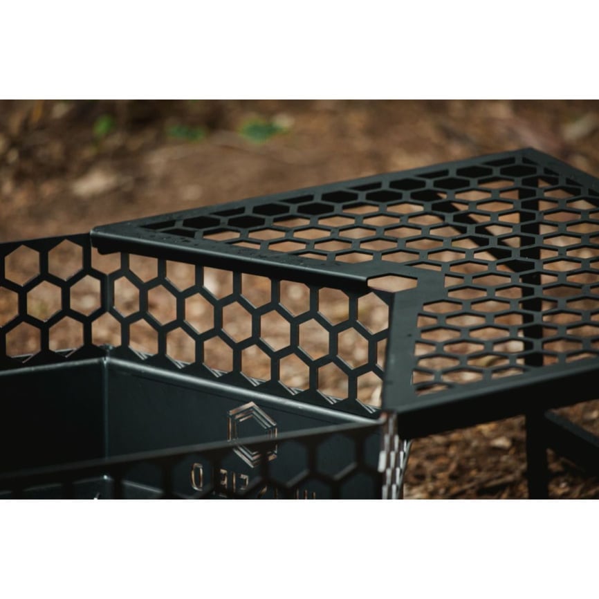 焚き火台フリー座専用サイドテーブル DANBO-ダンボ- ブラック（1台