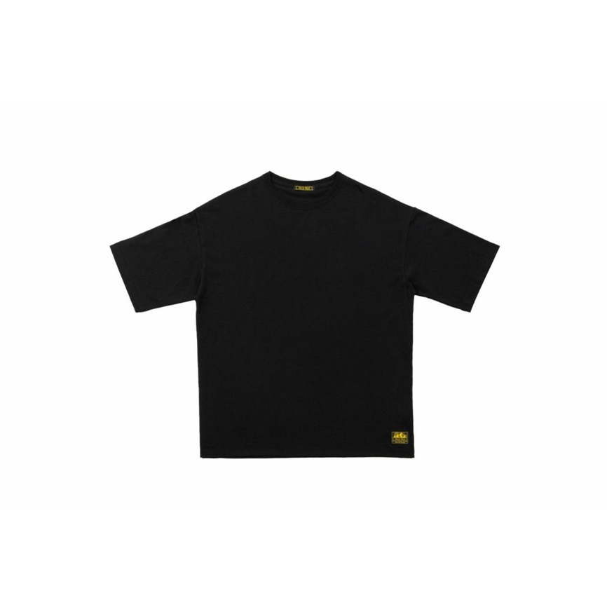 お酒マンTシャツ　ビッグアウトドアTシャツ ブラック