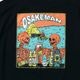 お酒マンTシャツ　ビッグアウトドアTシャツ ブラック