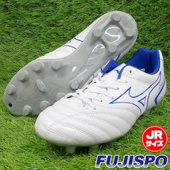 【特価】ミズノ モナルシーダ NEO II SELECT Jr mizuno 【サッカー・フットサル】 シューズ ジュニア サッカースパイク キッズ 子供 天然芝 人工芝 土 グラウンド ワイド MONARCIDA ネオ 2 セレクト ホワイト×ブルー (P1GB222525)【mm2202】