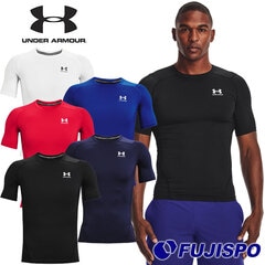 アンダーアーマー UAヒートギアアーマー ショートスリーブ シャツ UNDERARMOUR ウェア アンダーシャツ 半袖 丸首 吸汗速乾 ストレッチ 抗菌防臭 トレーニング 練習 (1361518)