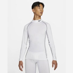 ナイキ NIKE PRO モック タイト L/S トップ NIKE 【サッカー・フットサル】 ウェア 大人 メンズ インナーシャツ アンダーシャツ 長袖 フィット 吸汗 速乾 保温 軽い (DD1987-100)