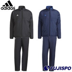 アディダス TEAM パデッドジャケット & パデッドパンツ 上下セット adidas 【サッカー・フットサル】 ウェア ウインドジャケット ウインドパンツ ジャンパー ロングパンツ フルジップ  トレーニングウェア セット 防寒 防風 中綿 (US668-WP274)
