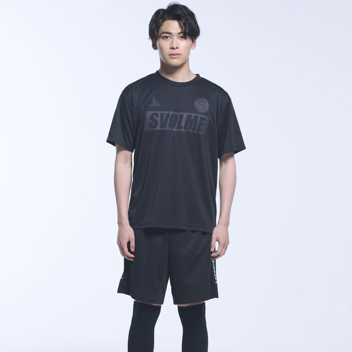 Lサイズ スボルメ プラシャツプラパン ブラック スボルメ ロゴプラT SVOLME 【サッカー・フットサル】 ウェア