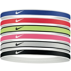 ナイキ チップ スウッシュ スポーツ ヘッドバンド 6本パック 2.0 NIKE 【サッカー・フットサル】 アクセサリ ヘアバンド 髪留め スポーツ メンズ レディース ユニセックス 大人 男女兼用 フリーサイズ (BN2071-655)