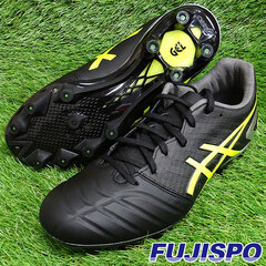 アシックス DSライト asics  【サッカー・フットサル】 シューズ サッカースパイク メンズ 大人 天然芝 人工芝 土 DS LIGHT ブラック×セーフティーイエロー (1103A068-002)