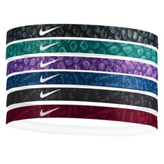 ナイキ プリンテッド ヘッドバンド 6本パック NIKE 【サッカー・フットサル】 アクセサリ ヘアバンド 髪留め スポーツ メンズ レディース ユニセックス 大人 男女兼用 フリーサイズ (BN2072-031)