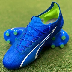 【特価】プーマ ウルトラ アルティメット HG/AG puma シューズ サッカースパイク 大人 メンズ 土 人工芝 ウルトラブルー×プーマホワイト×プログリーン (107505-03)