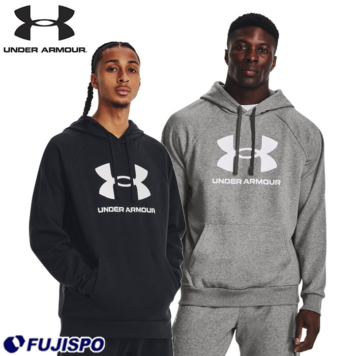 【Under Armour Men’s】コットンフリースフーディ♪ アンダーアーマー UAライバルフリース ロゴ フーディー UNDER