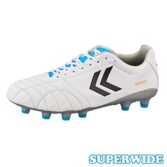 ヒュンメル ヴォラート3 PRO SUPER WIDE hummel 【サッカー・フットサル】 シューズ hummel サッカースパイク スーパーワイド 大人 メンズ 人工芝 天然芝 ホワイト×サックス (HAS1244SW-1075)