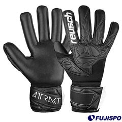 ロイシュ アトラクト ゴールドX NC reusch 【サッカー・フットサル】 キーパーグローブ キーパー手袋 ゴールキーパー GK 練習 試合 ブラック (5460955-7700)