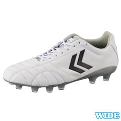 ヒュンメル ヴォラート 3 SL PRO WIDE hummel 【サッカー・フットサル】 シューズ サッカースパイク メンズ 大人 人工芝 ワイド 幅広 ホワイト×シルバー (HAS1245W-1095)