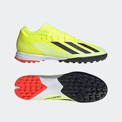 【特価】サッカー アディダス エックス クレイジーファスト LEAGUE TF adidas トレーニングシューズ トレシュー メンズ 大人 人工芝 ターフ チームソーラーイエロー/コアブラック/フットウェアホワイト (IF0698)