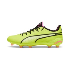 【特価】サッカー プーマ キング アルティメット FG/AG PUMA サッカースパイク 大人 ユニセックス 天然芝 人工芝 エレクトリックライム×プーマブラック×ポイズンピンク (107563-06)