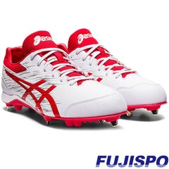 NEOREVIVE  4 / ネオリバイブ 4 アシックス(asics)【野球・ソフト】スパイク　金具　埋込式　紐(1123A022-101)ホワイト×レッド