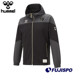 ヒュンメル ガンバ大阪 クロスジャケット hummel 【サッカー・フットサル】 ウェア ウーブンジャケット アウター フード フルジップ 長袖 耐久 撥水 ストレッチ トレーニング 練習 大人 メンズ (HAW2160GO)