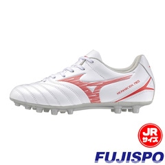 ミズノ モナルシーダ NEO 3 SELECT Jr MG mizuno 【サッカー・フットサル】 シューズ サッカースパイク 天然芝 人工芝 土 ジュニア キッズ 子供 ホワイト×レッド (P1GB242660)