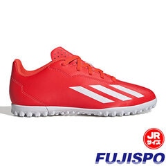 【特価】アディダス キッズ エックス クレイジーファスト CLUB TF adidas 【サッカー・フットサル】 シューズ トレーニングシューズ トレシュー ジュニア Jr 子供 人工芝 ターフ ソーラーレッド×フットウェアホワイト×チームソーラーイエロー (IF0708)