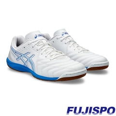 アシックス カルチェット WD 9 asics 【サッカー・フットサル】 シューズ フットサルシューズ 大人 インドア 屋内 White/Electric Blue (1113A037-101)