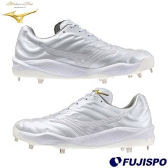 野球 ミズノ mizuno 金具スパイク 紐タイプ 練習 部活 試合 ホワイト (11GM243001)