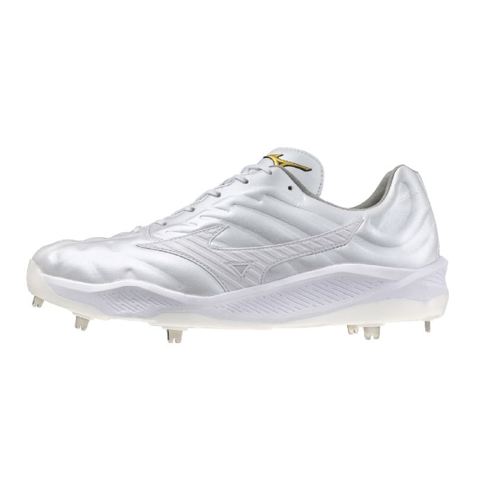 Mizuno 野球　スパイク 野球 ミズノ mizuno 金具スパイク 紐タイプ 練習 部活 試合 ホワイト