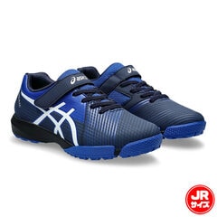 アシックス レーザービーム ジュニア asics 【サッカー・フットサル】 シューズ スニーカー ベルトタイプ トレーニングシューズ ランニングシューズ Jr キッズ 子供 ネイビーブルー×ホワイト (1154A173-400)