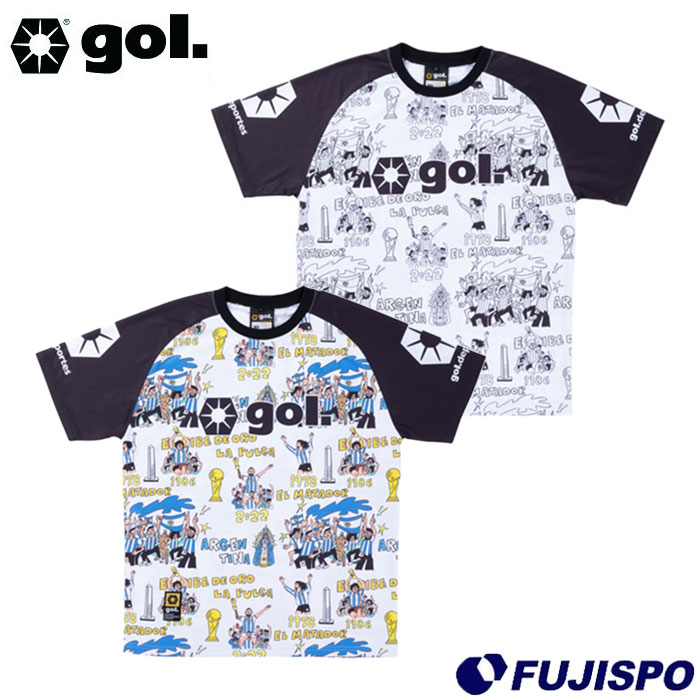 gol. deportes サッカーフットサル 半袖Tシャツ グレー M（ゴル