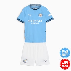 プーマ キッズ マンチェスターシティ FC 24-25 ホーム レプリカ 半袖 ユニフォーム ショーツ PUMA サッカー MCFC HOME レプリカ シャツ パンツ 上下セット セットアップ ジュニア Jr 子供 (775078-01-775115-05)